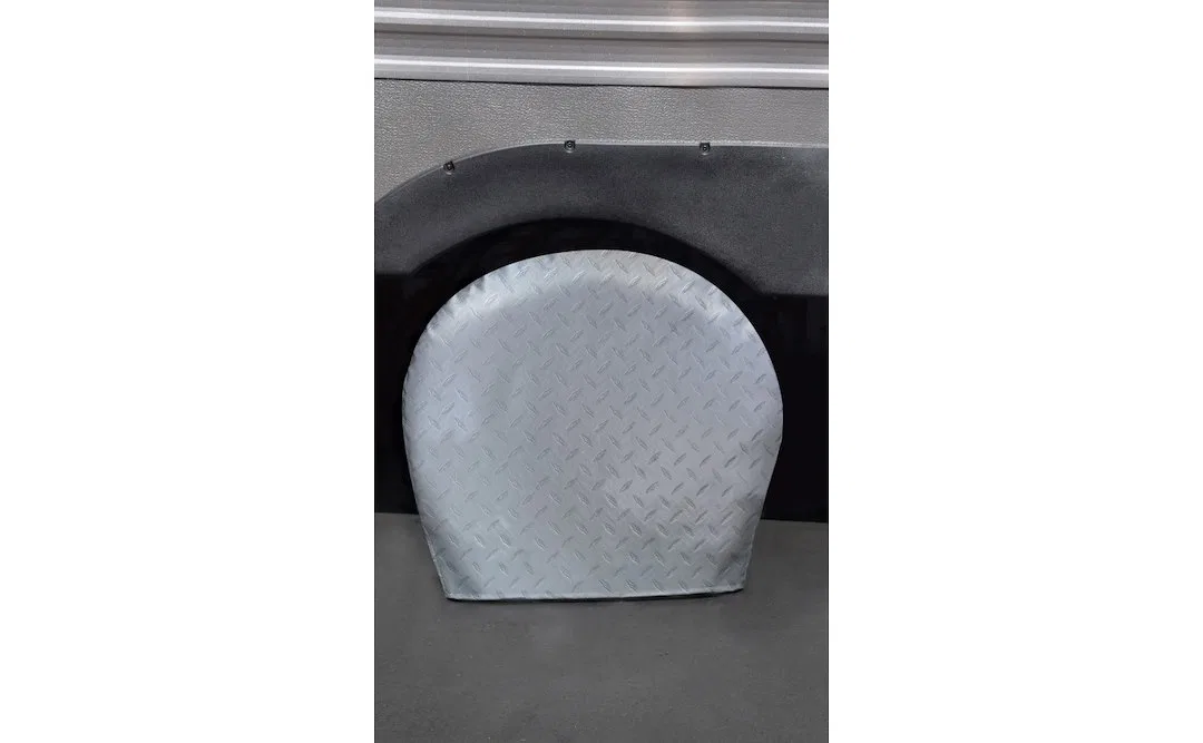 3782 – ADCO Tire Cover, Triple Tire Cover Slip On Fits 30 Inch To 32 Inch Diameter Tires Diamond Plated Steel Design ...